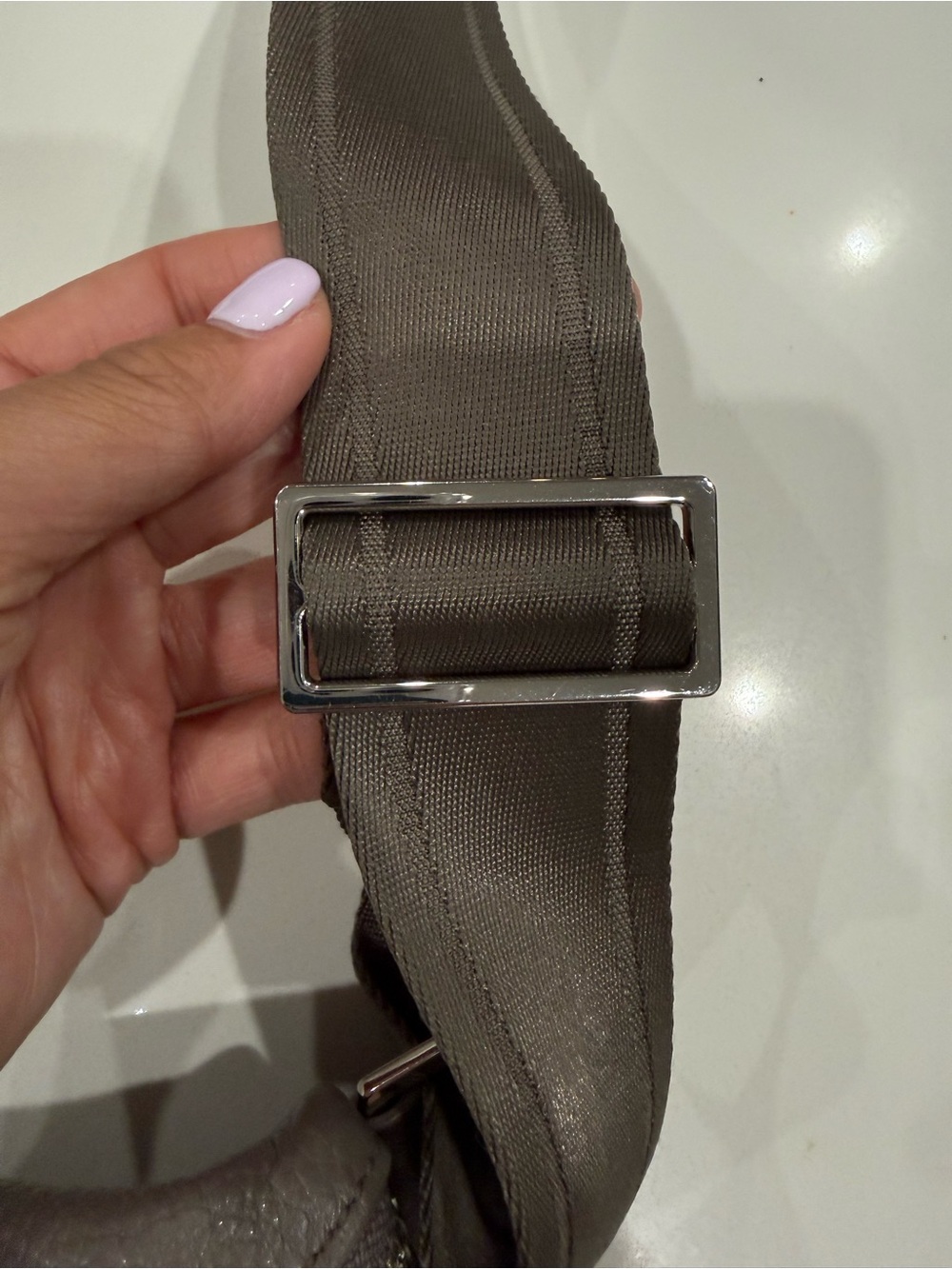Quince Mink Italian Pebbled Leather Sling Bag - Picture 5 of 9